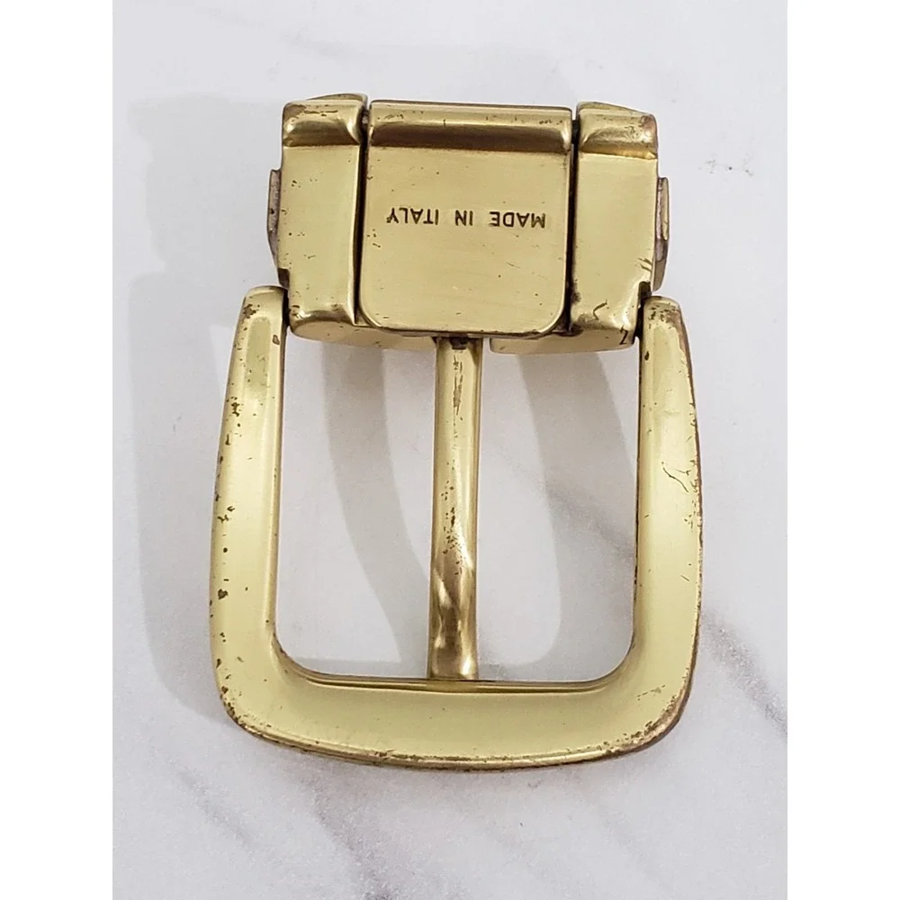 Vintage Coach Gold Brass Replacement Belt Buckle Hardware 80s